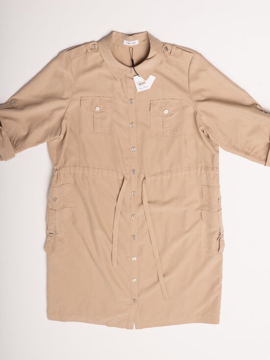 Calvin Klein Dresses & Skirts - Calvin Klein Plus Size 18W Utility Shirt Dress Khaki NWT Workwear Minimalist